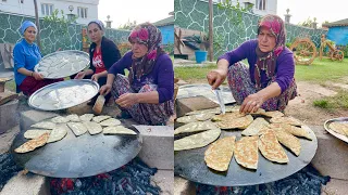 HALAM GELİYOR | TEPSİ TEPSİ GÖZLEME BÖREĞİ BİRDE BÖYLE YAPIN | ANNEM KÖY EVİ YAPIMI