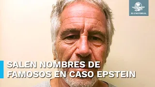 Desclasifican documentos con lista de Jeffrey Epstein