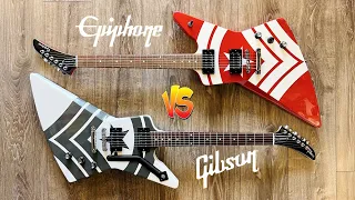 Epiphone M-4 vs Gibson M4-Sherman Jason Hook Signature Explorers, which one looks better?