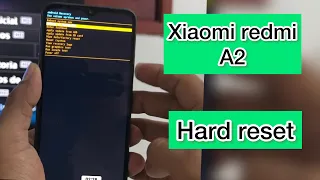 Xiaomi redmi a2  [ hard reset ]  como formatear de fabrica - modo recovery