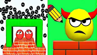 Draw To Smash vs Hide Ball Logic Puzzle Gameplay Android IOS