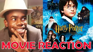 FIRST TIME WATCHING Harry Potter and the Philosopher's Stone (2001) Movie Blind REACTION (Part 1)