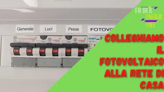 COLLEGHIAMO IL FOTOVOLTAICO ALLA RETE DI CASA