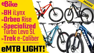 eBIKE Pruebas: ¿Cómo son y cómo funcionan las 4 eMTB Light del mercado? BH, Orbea, Specialized, Trek