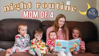 NIGHT TIME ROUTINE OF A MOM 2022 | NEWBORN AND THREE TODDLERS BEDTIME ROUTINE