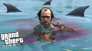 TREVOR gets ATTACKED by a HUGE SHARK (GTA 5 Mods)