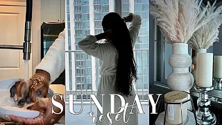 SUNDAY RESET| SELFCARE, CLEANING, JOURNALING, GROCERY SHOPPING & MORE!