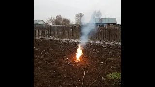 Реакция серы и алюминия. Получение сульфида алюминия.