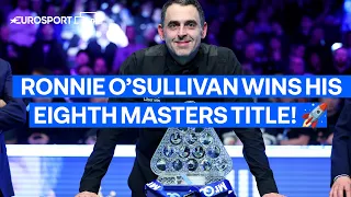 "I'M NOT SURE HOW I WON IT!" 🤯 | Ronnie O'Sullivan lifts an EIGHTH Masters title! | The Masters 2024