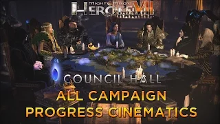Heroes VII - Council Hall - All Campaign Progress Cinematics