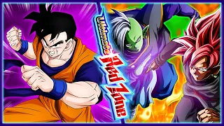 GREAT FOR THIS! INT EZA FUTURE GOHAN NO ITEMS VS RED ZONE ZAMASU AND ROSE! (Dokkan Battle)