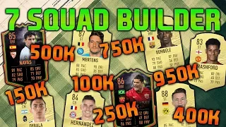 FIFA 20 SQUAD BUILDER 100K 150K 250K 400K 500K 750K 950K SQUAD BUILDER FUT CHAMPIONS TEAMS