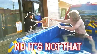 Hot Tub Drive Thru Prank!