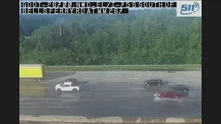 Flooding on I-75 in Cobb County