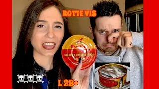 Stinkende vis eten surströmming challenge | vieste gerecht ooit 🤮