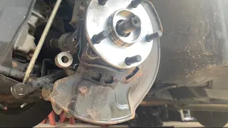 Toyota Rav4 Front Wheel Bearing Hub Assembly Removal and Replacement