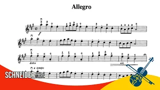 08 - Allegro, S. Suzuki | Suzuki Book 1 | Violin Sheet Music [Partitura para Violino ]