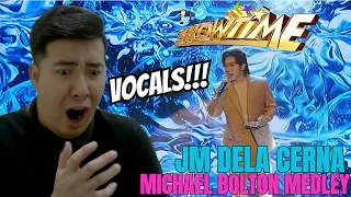 [REACTION] JMIELLE | JM DELA CERNA in Micheal Bolton's Medley  on IT'S Showtime