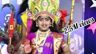 Nava Durga Song ll classical dance ll School event ll Raaga manatvika ll Lead girl ll