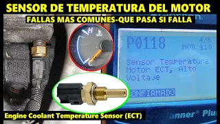 Que pasa si falla el Sensor de Temperatura del Motor❓ (fallas, codigos, sintomas.. etc)