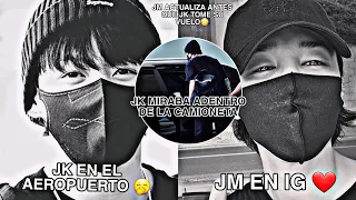 JK EN EL AEROPUERTO JM ESTABA DENTRO DE LA CAMIONETA?🤭JM EN IG❤️JK SOLO DURMIÓ EN SU CUMPLEAÑOS 👀