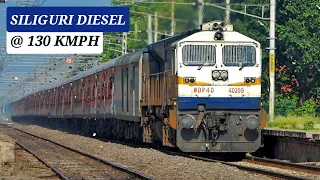 Fastest Diesel Trains! 130 kmph SILIGURI WDP-4D hauled DWARKA Express | Indian Railways