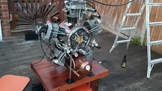 Radial engine home made 5 cylinders 2.2  litre