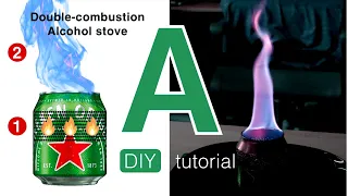 Double Combustion Alcohol Stove - Bikman Stove Type A - DIY tutorial