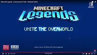 A New MINECRAFT?!?! | Minecraft Legends Trailer Reaction