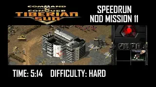 SPEEDRUN: C&C Tiberian Sun Nod Mission 11 (Hard). NO GLITCH.
