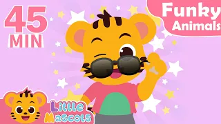 Funky Animals + Head Shoulder Knees and Toes + more Little Mascots Nursery Rhymes & Kids Songs