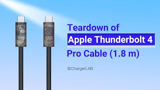 The Most Expensive Cable | Teardown of Apple Thunderbolt 4 Pro Cable (1.8 m)