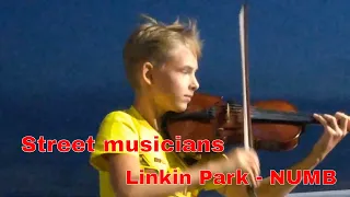 Evening street music.Linkin Park - Numb - Violin Cover by Victor Kovalev