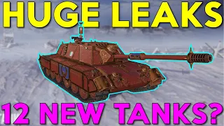 WOTB | 12 NEW TANKS COMING SOON! HUGE LEAKS