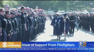 Daughter Of Firefighter Killed In Agua Dulce Shooting Graduates High School, Fellow Firefighters Att