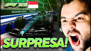 SURPRESA AGRADÁVEL! CLASSIFICAÇÃO GP SINGAPURA - F1 23 - CARREIRA | EP 31