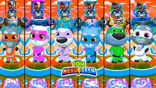 TALKING TOM HERO DASH | COLOUR REACTION ALL SUPER CAT'S & DOG FIGHTS THE ALL BIG BOSS FULL GAMEPLAY