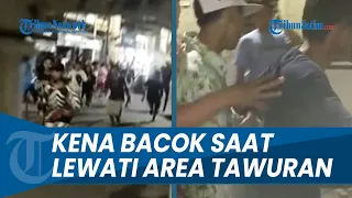 TERLUKA BACOK PADA LENGAN KANAN, saat Melewati Jalan sedang Ada Tawuran.