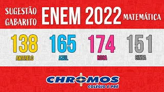 Gabarito ENEM 2022 CHROMOS - Prova Amarela: Questão 138 | Matemática