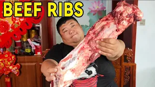 Buy 6 catties of beef ribs for 200 yuan,the fat brother is really enjoyable to eat meat!【Fat Monkey】