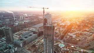 Grand Tower, Frankfurt - Construction film in 4K timelapse