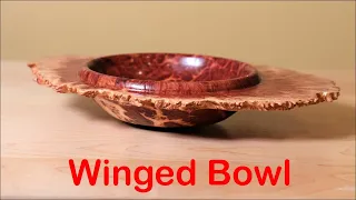 Woodturning: Red Mallee Burl Winged Bowl