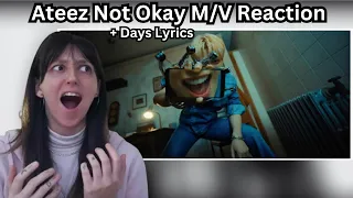 ATEEZ(에이티즈) - 'NOT OKAY' Official MV REACTION + Days [Lyrics]