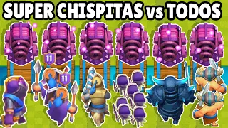 SUPER SPARKY vs ALL TERRESTRIAL CARDS | clash royale