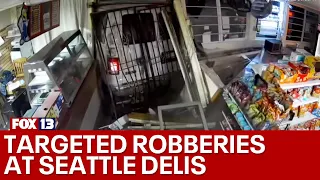 Burglars target Seattle delis, drive through front door | FOX 13 Seattle