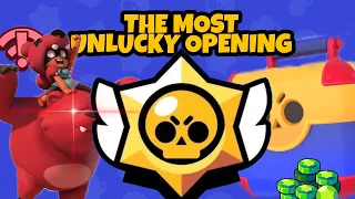 😱THE MOST UNLUCKY opening boxes IN BRAWL STARS in the WORLD!!!
