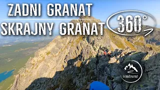 ORLA PERĆ: Szlak - Zadni Granat ➡️ Skrajny Granat - całe przejście - film 360°