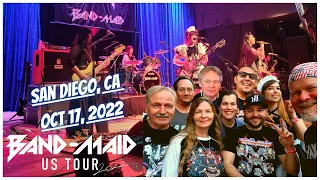 BAND-MAID US Tour 2022 / San Diego, CA / It was amazing / BOSS Coffee and JRock #Shreddawg