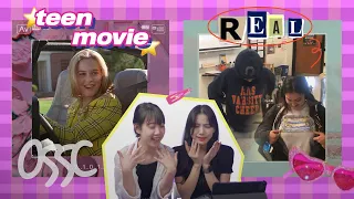 Korean Girls React To American School In Movies VS Real Life | 𝙊𝙎𝙎𝘾