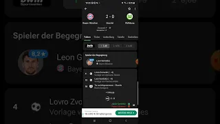 Bayern München vs VFL Wolfsburg Endstand 2:0 für Bayern München/Meine Sichtweise 😊